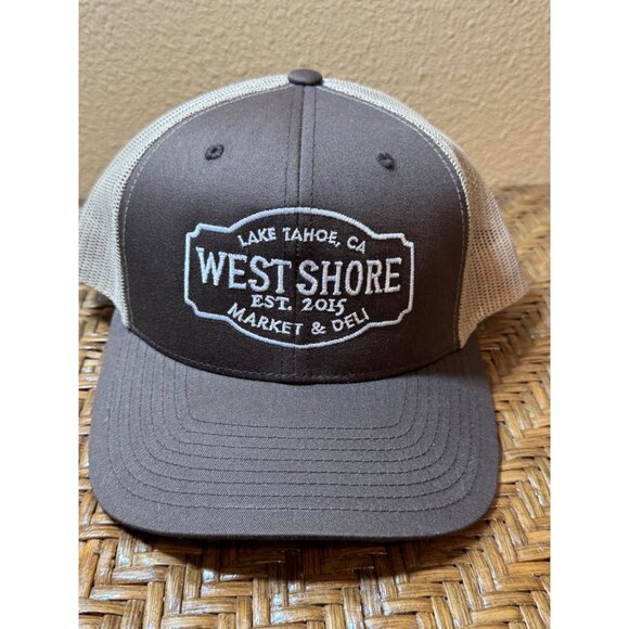 Westshore Lake Tahoe CA Snapback Cap By Yupoong The Classics Brown And Tan - Picture 1 of 5